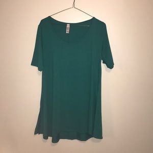 Teal LULAROE PERFECT T solid small NWOT
